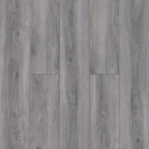Austin waterproof SPC vinyl plank flooring in cool gray wood look