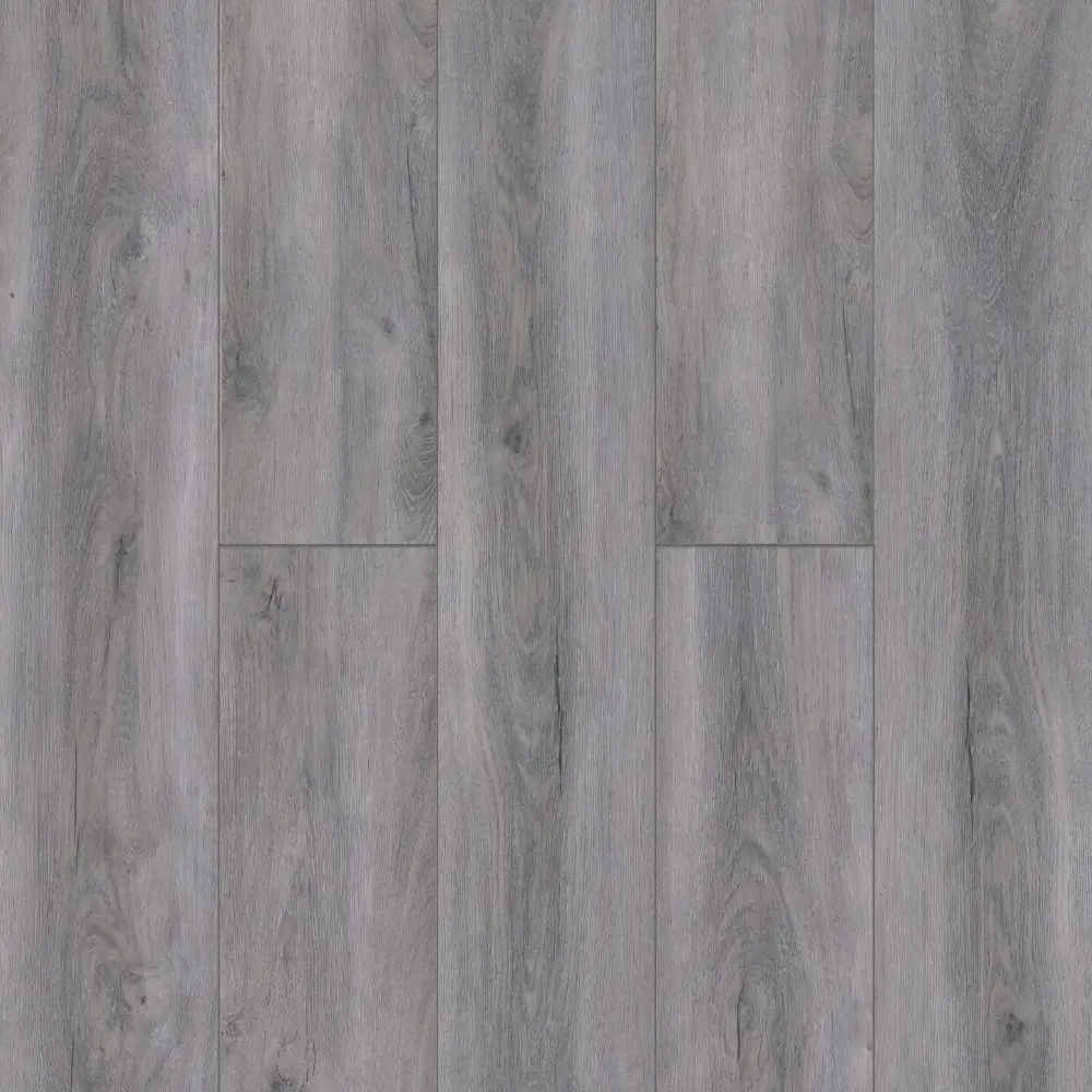 Austin waterproof SPC vinyl plank flooring in cool gray wood look