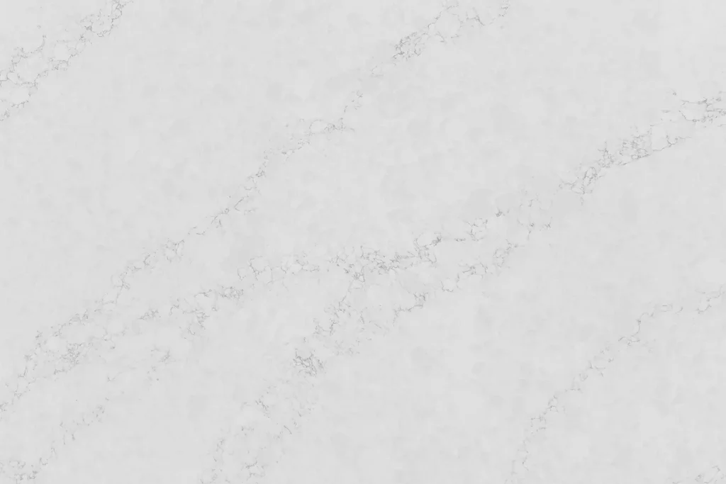 Byron White quartz countertop with soft gray marble-look veining