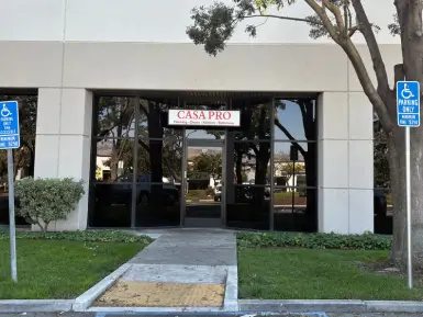 CasaPro San Jose showroom exterior with accessible parking entrance