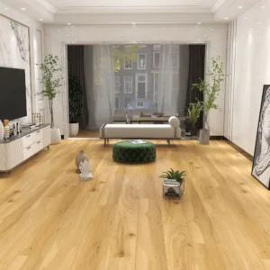 Cypress 6.5mm SPC vinyl plank flooring installed in a bright living room