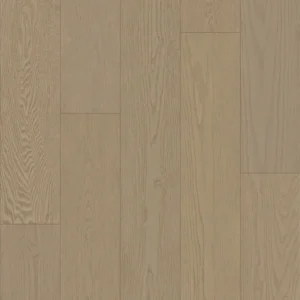 14mm Red Oak engineered wood flooring in a light taupe beige tone with fine oak texture