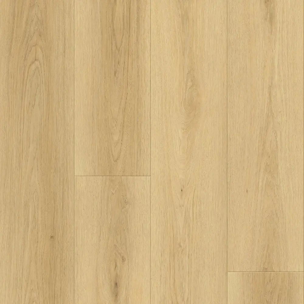 Denton 6.5mm waterproof SPC vinyl plank flooring in light golden oak wood look