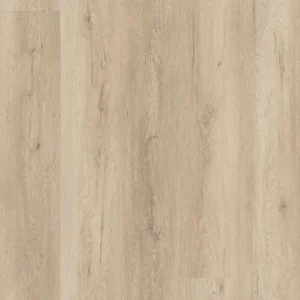 Driftwood Bay hybrid resilient flooring with warm beige gray wood grain and natural plank variation