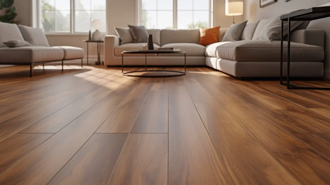 Vinyl vs. Laminate Flooring: What’s the Difference? laminate flooring in modern living room