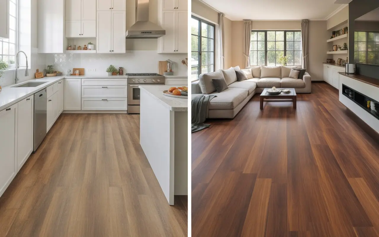 Vinyl vs. Laminate Flooring: What’s the Difference? vinyl flooring vs laminate flooring comparison