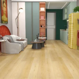 Lake Jackson 6.5mm SPC vinyl plank flooring installed in a colorful modern living space