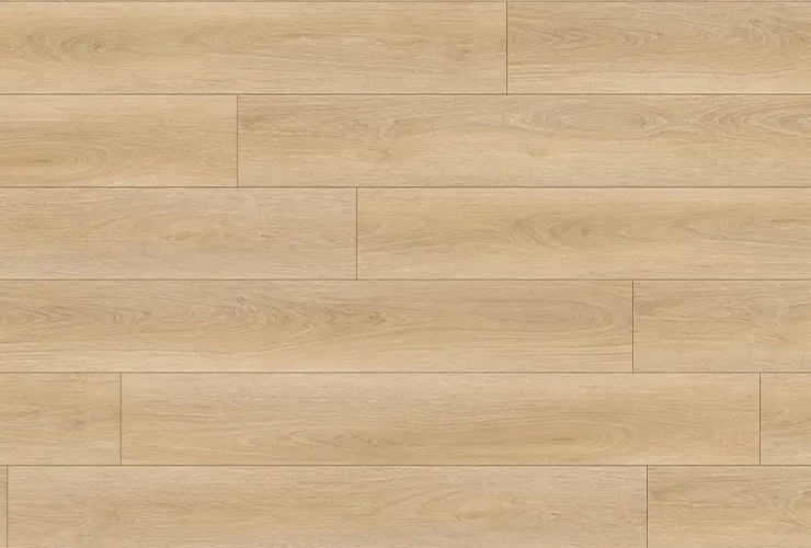 Light oak-look plank flooring with natural wood grain