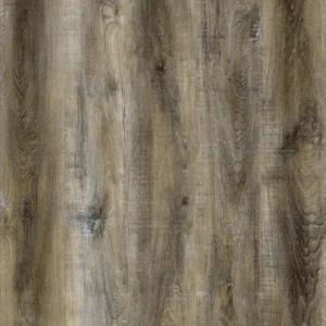 London waterproof SPC vinyl plank flooring in rustic gray brown wood look