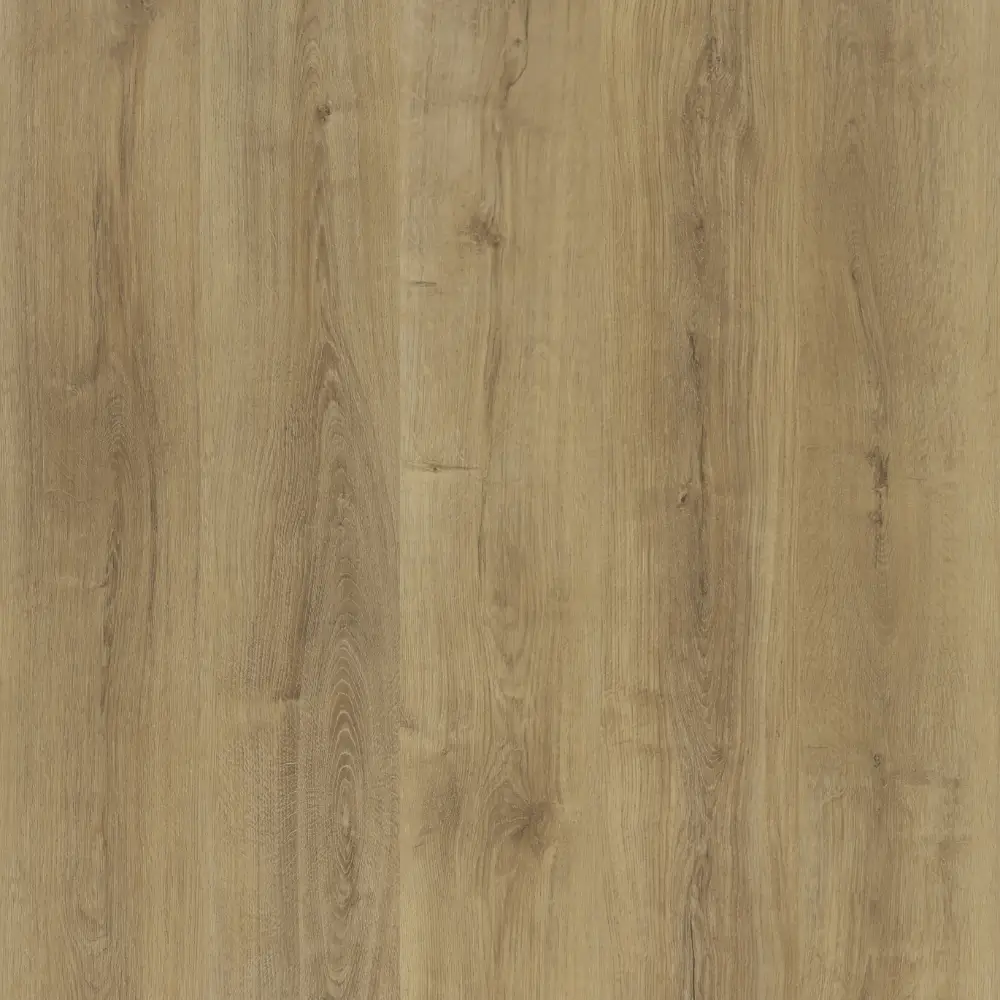 Maple Crest hybrid resilient flooring with pale maple wood look and clean light plank design