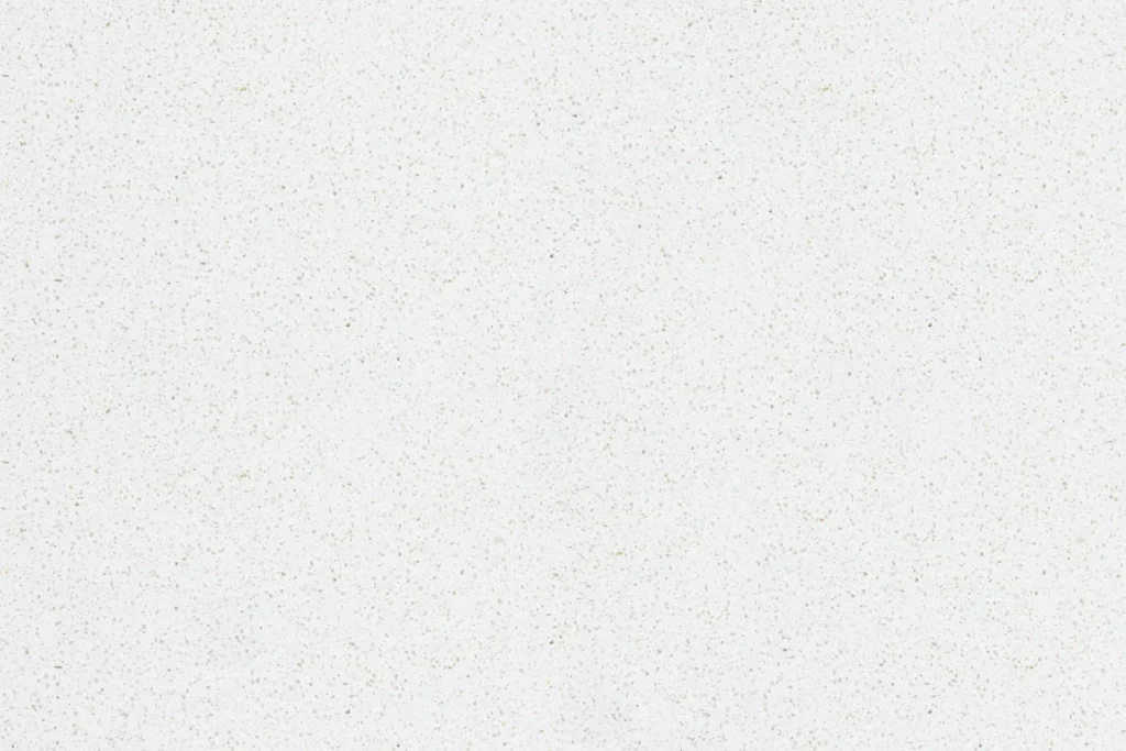 Moreno White quartz countertop with fine white speckled pattern