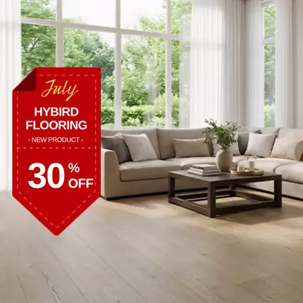 New hybrid flooring promotion with 30% off selected products