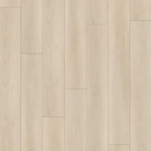 Light ivory wood-look 8mm SPC flooring plank pattern