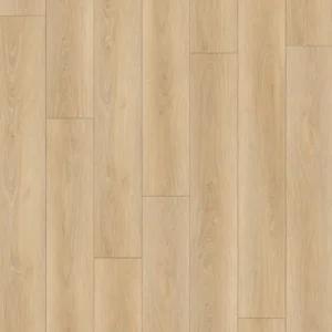 Warm beige wood-look 8mm SPC flooring plank pattern