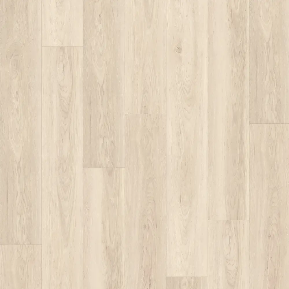 Cream white wood-look 8mm SPC flooring plank pattern
