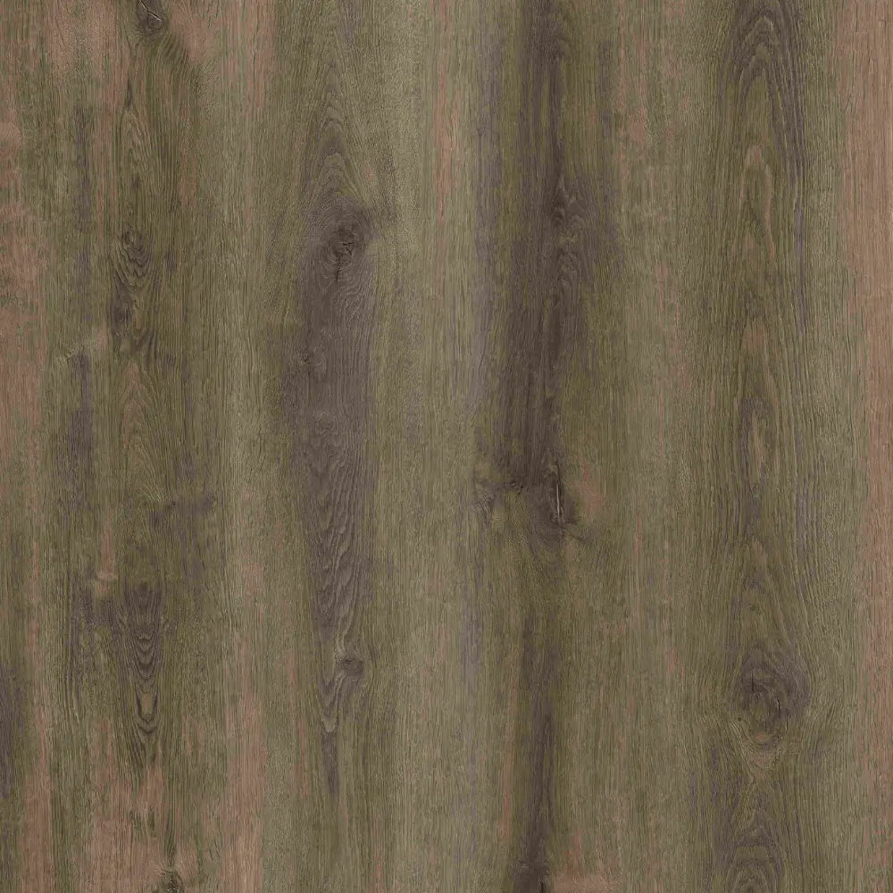 Paris waterproof SPC vinyl plank flooring in muted olive gray wood look
