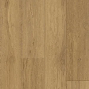 Round Rock 6.5mm waterproof SPC vinyl plank flooring in warm honey oak wood look