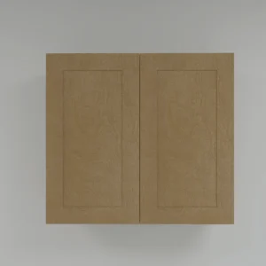 Shaker Birch double-door wall cabinet in W2433, W2733, W3033, W3333, W3633 and W3933 sizes
