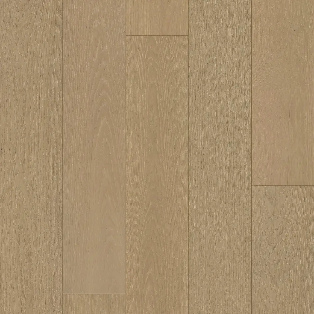 14mm Red Oak engineered wood flooring in a warm natural beige tone with soft oak grain