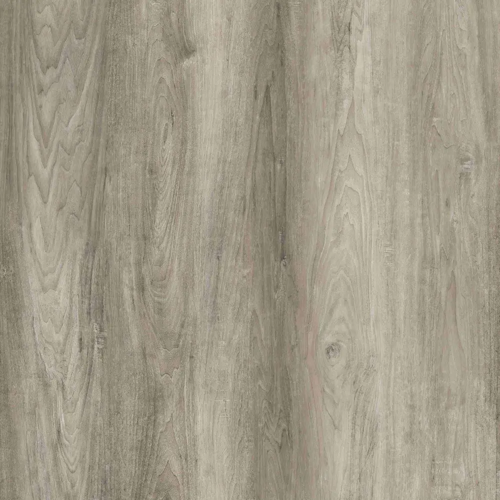Venice 7mm waterproof SPC vinyl plank flooring in soft gray beige wood look